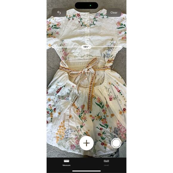 NWOT Anthropologie deep v embroidered floral dress, $325 XL C1 - Picture 10 of 12